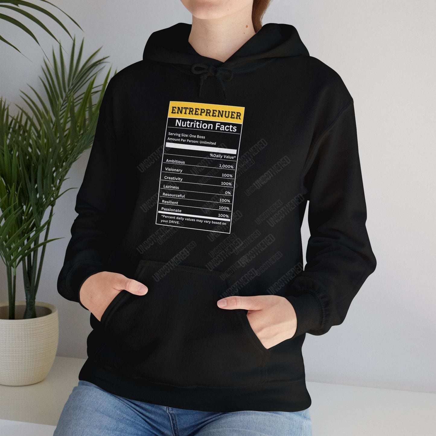 Entrepreneur Nutrition Facts (Hooded Sweatshirt)