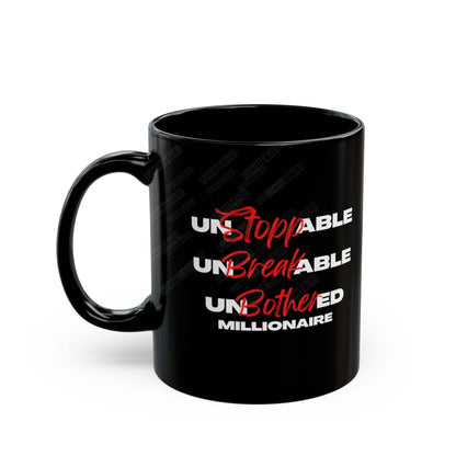 Unstoppable Millionaire (Black mug)