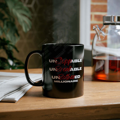 Unstoppable Millionaire (Black mug)