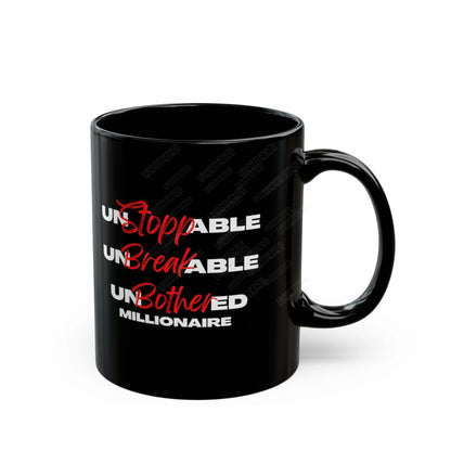 Unstoppable Millionaire (Black mug)