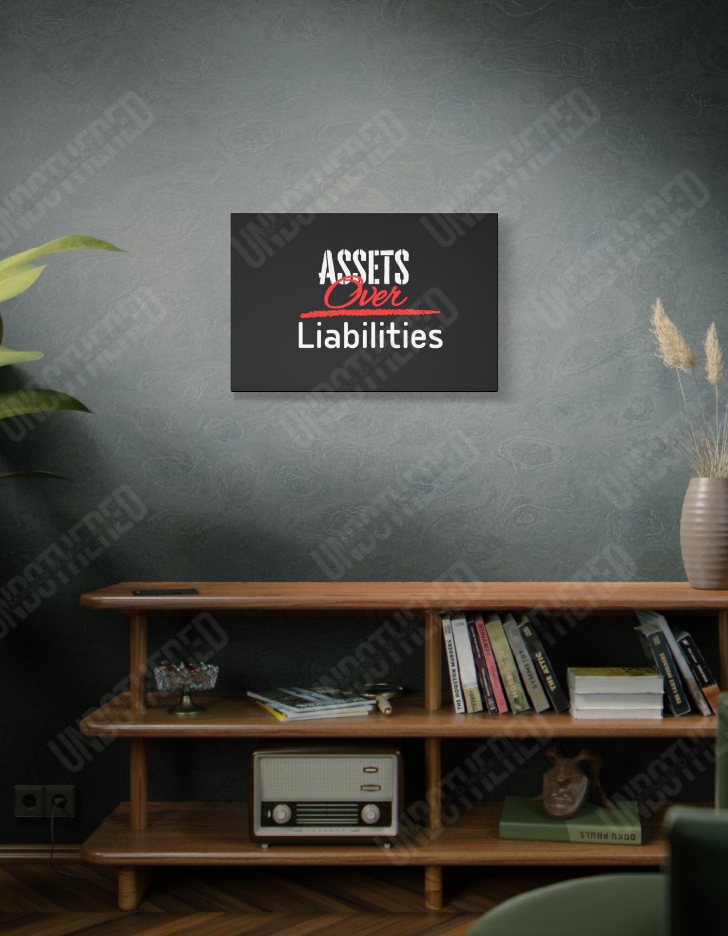 Assets Over Liabilities  (Matte Canvas, Stretched, 1.25")