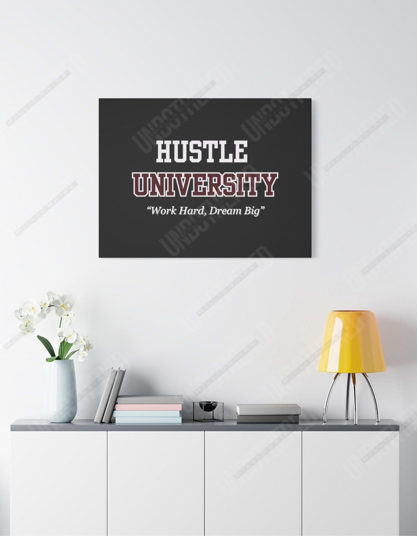 Hustle University (Matte Canvas, Stretched, 1.25")