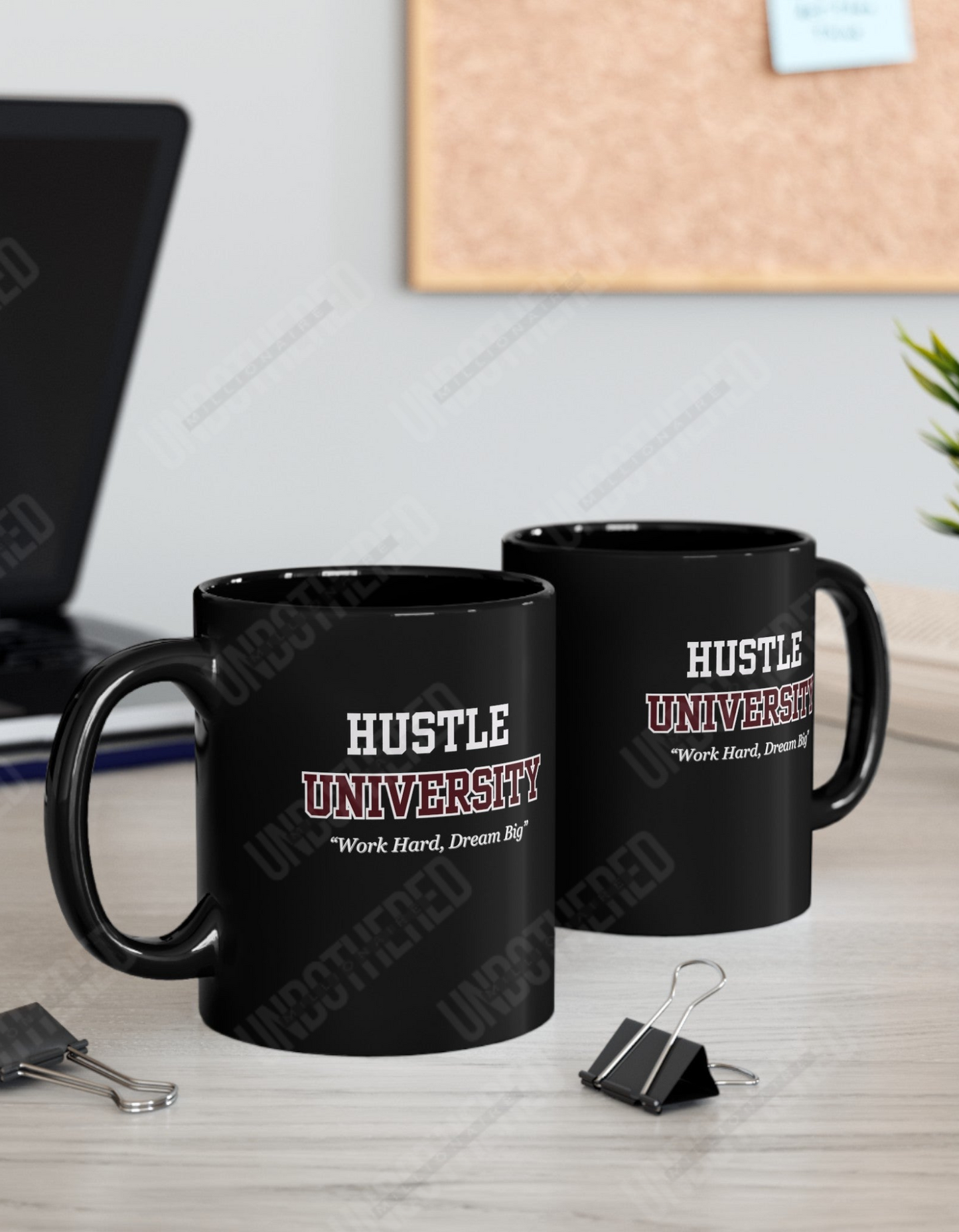 Hustle University  (Black Mug (11oz, 15oz)