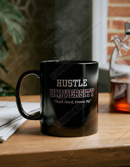 Hustle University  (Black Mug (11oz, 15oz)