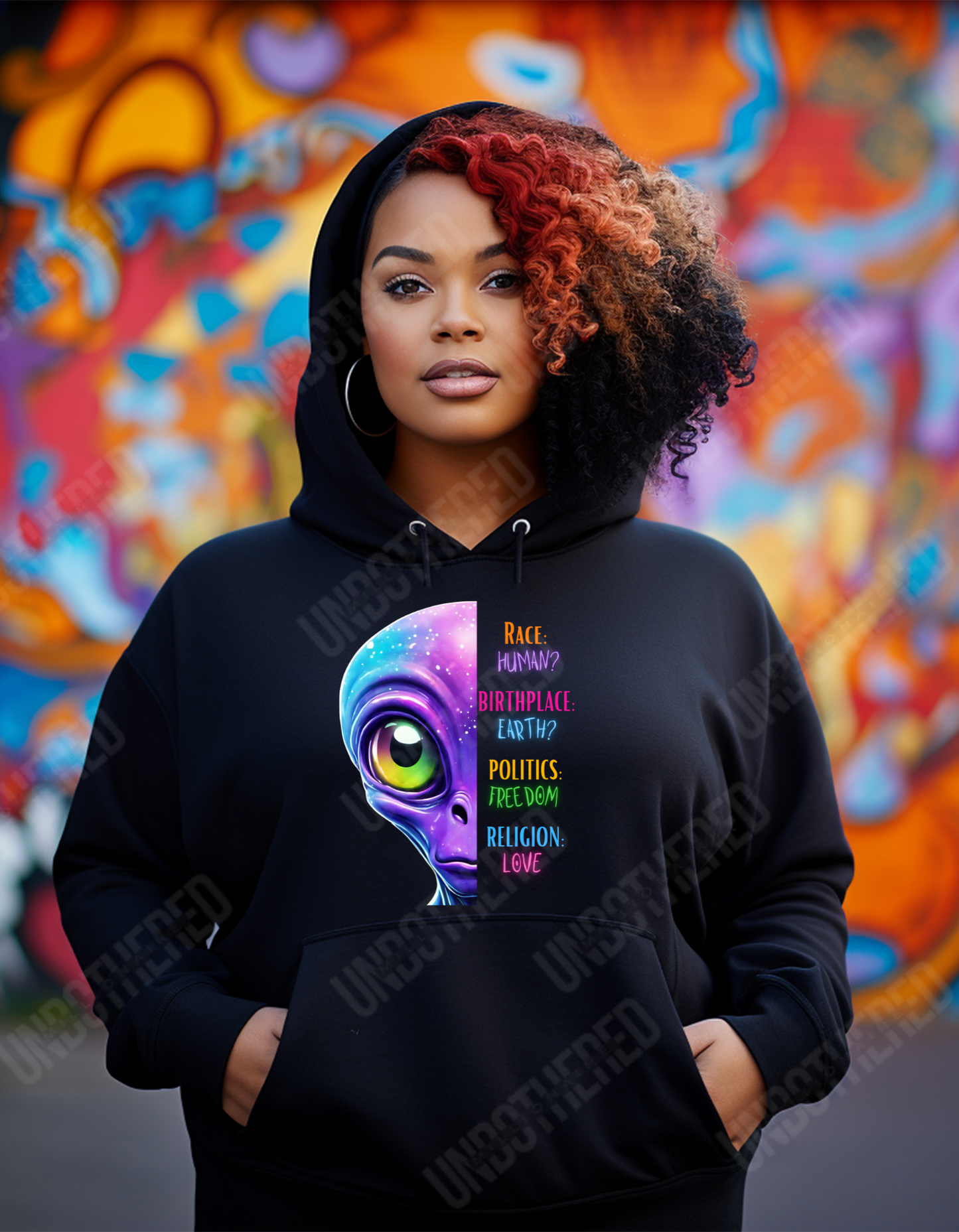 Birthplace Earth? Race Human? (Hooded Sweatshirt)