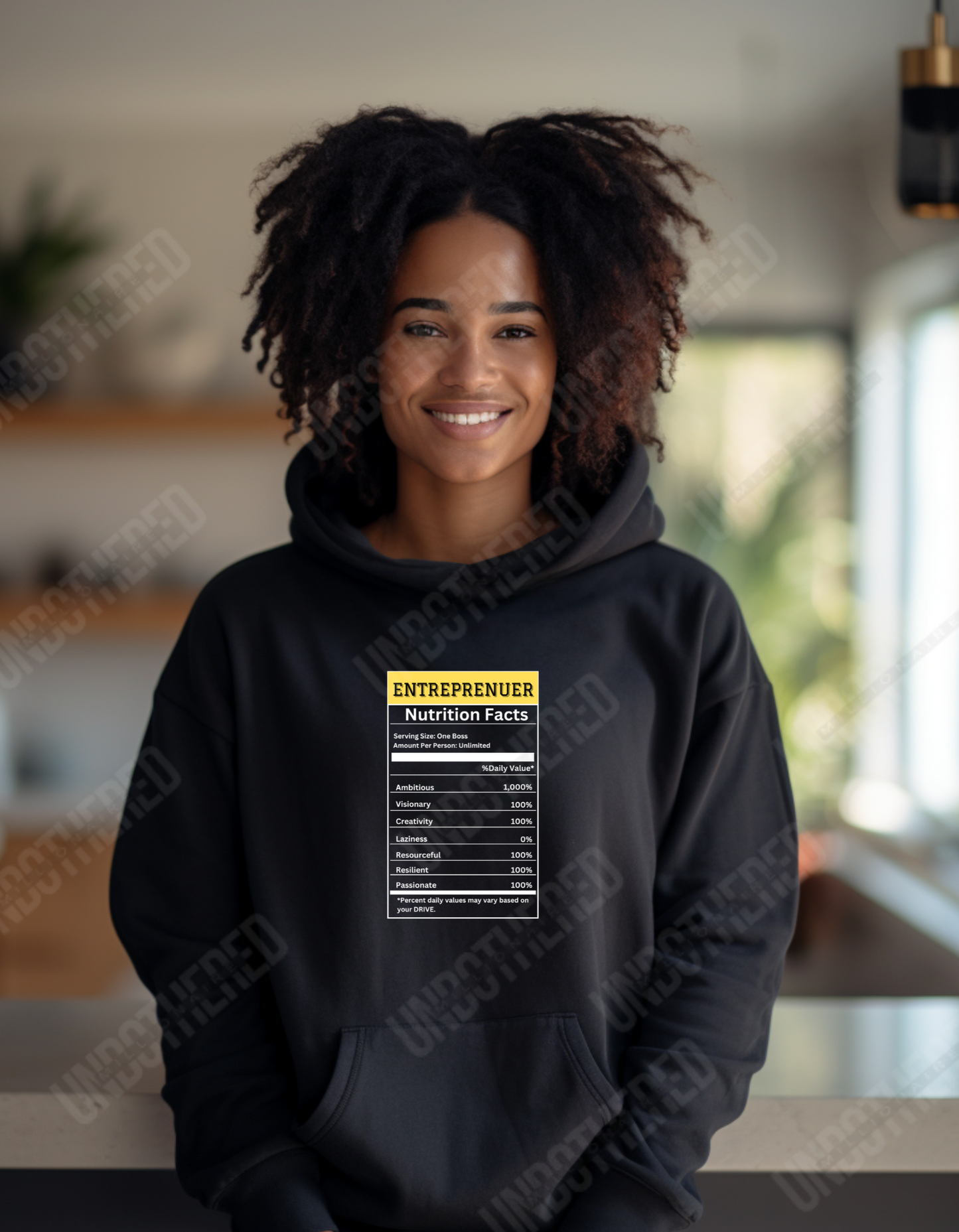 Entrepreneur Nutrition Facts (Hooded Sweatshirt)